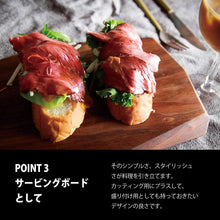 画像をギャラリービューアに読み込む, ファセットカッティングボード Solo
