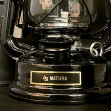 画像をギャラリービューアに読み込む, マットブラック小型オイルランタン & マットブラックシェード【真鍮ネームプレート付】