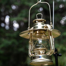 画像をギャラリービューアに読み込む, 金メッキ小型オイルランタン&真鍮シェード【真鍮ネームプレート付】