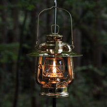 画像をギャラリービューアに読み込む, 金メッキ小型オイルランタン&真鍮シェード【真鍮ネームプレート付】