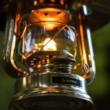 画像をギャラリービューアに読み込む, 金メッキ小型オイルランタン&真鍮シェード【真鍮ネームプレート付】