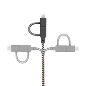 Belt Cable Universal 3 in 1ケーブル (2M) ZEBRA